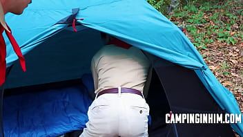 Play Twinks participate in threesome during camping
